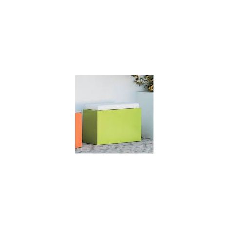 POUF COMFY ROOMY IN RESINA MONACIS H 55 cm. VARI COLORI - Combinazione: Grigio con top grigio o bianco (1/5)