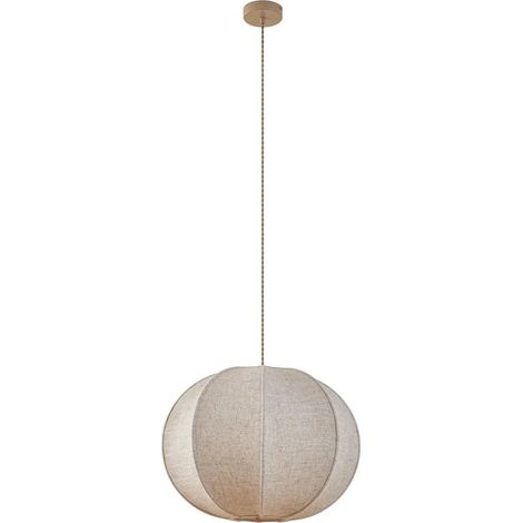[GEBRAUCHT] B-Ware Lindby Hängeleuchte Pendelleuchte Elfie Textil Leinen Beige E27 47 Cm