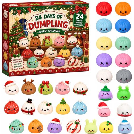Calendrier De L'Avent Squishy Calendrier Du Compte à Rebours De Nol Fidget (1/5)