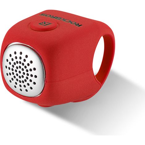 Campanello elettronico per bicicletta in custodia di silicone - rosso (1/5)