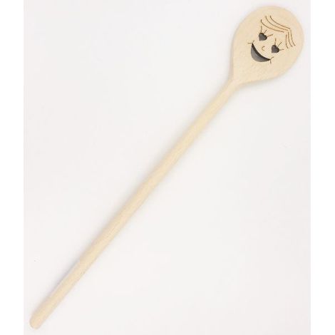 10 Cucchiai di Legno Tondi 30 cm - Smiley - Patisse