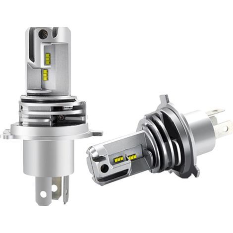 Faro a LED ultrasottile per auto, 2 pezzi, potenza singola lampadina 55W, 12V, 6000 lumen, temperatura colore 6000K, materiale in alluminio aeronautico, bianco (1/5)