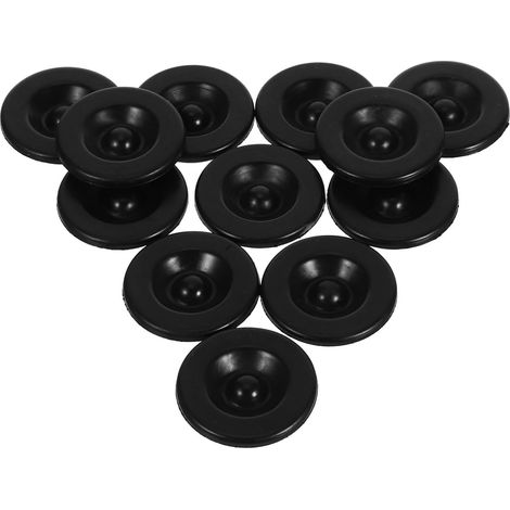 12pcs Bouchons en Caoutchouc pour Moyeu de Remorque Noirs, Cache-poussière Étanche et Résistant à l'usure, pour Essieu de Remorque et Camping (1/5)