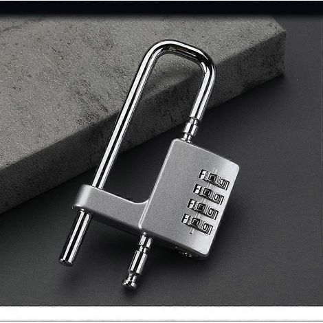Cadenas à combinaison numérique, cadenas à anse longue réglable, idéal pour les casiers scolaires, de gymnase et de sport, les boîtes à outils, etc. (1/5)