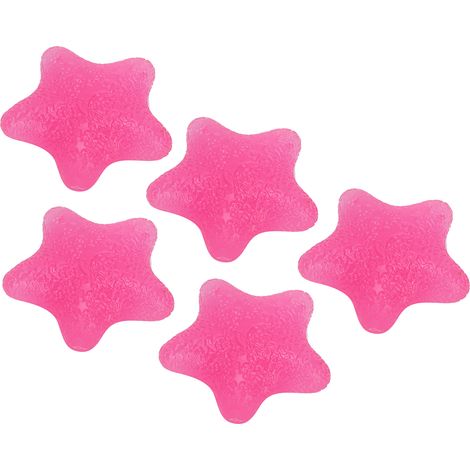 Lot de 5 Balles de Grip Étoile Rouge 25° pour Musculation des Mains, Poignets et Doigts, Antistress et Rééducation, Renforcement de la Préhension (1/5)