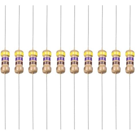 Carbon Film Resistors, 470 Ohm, 1.77 x 0.09 Inches (1/4)