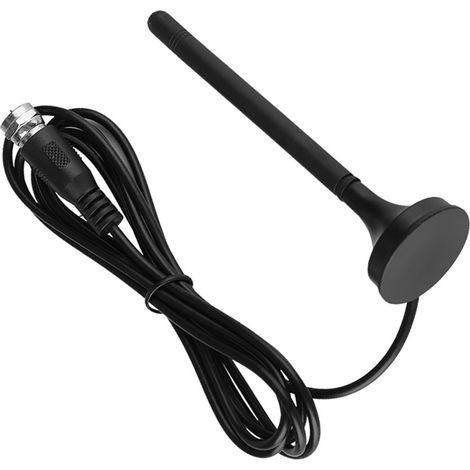 DVB-T-Digital-Autoantenne für den Innenbereich, HDTV, UHF/VHF-Dualband, Magnetfuß, 10 dB