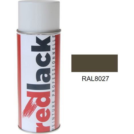 Sprühfarbe 400 ml – RAL 8027 - Seidenmatt - Braun Camouflage NATO - für verschiedene Oberflächen - Redlack