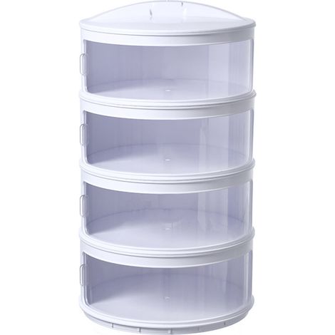 Couvercle de plat isolant multicouche, conservation de la chaleur efficace, isolation thermique, empilable, 4 couches (1/5)