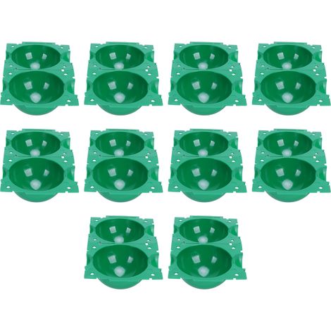 Dispositif réutilisable d'enracinement de plantes, boîte de multiplication par pression, boule de greffage verte, taille S, lot de 10. (1/5)