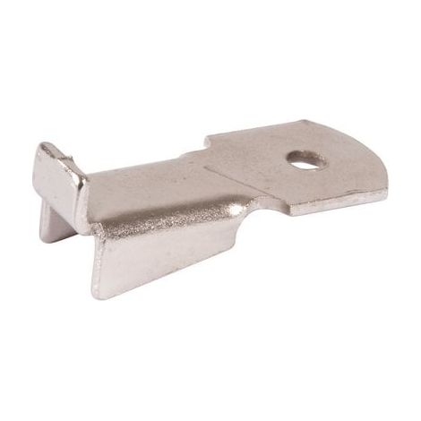 Monin – Taquet standard pour crémaillère acier – Longueur 32 mm – Acier nickelé – Pour espaces confinés – 522130