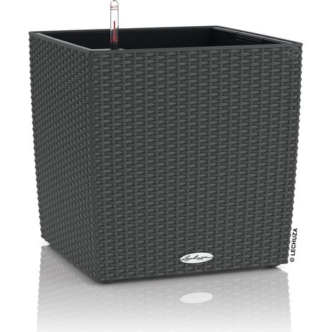 LECHUZA CUBE Cottage 40 Komplettset granit (1/9)
