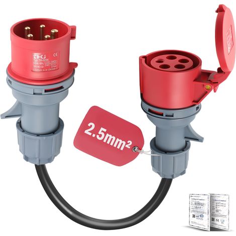 Adaptateur CEE 32 A vers 16 A avec câble (0,5m) (1/5)