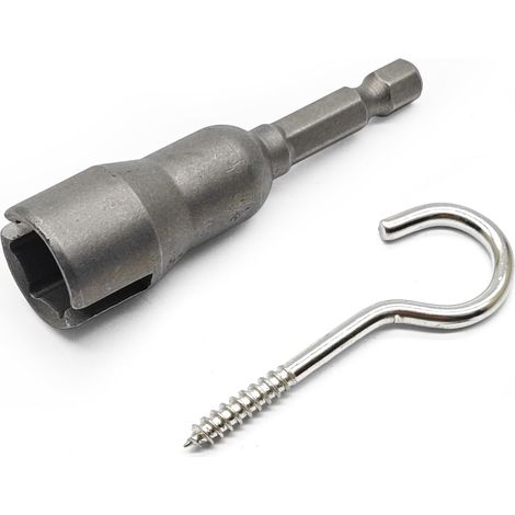 20 crochets à œillet, 4 mm, acier, pour fixation et arrimage (1/5)