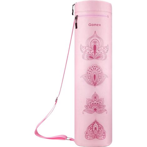 Yogatasche Yogamatte wasserdicht Schultergurt Rosa Paisley (1/5)