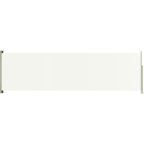Tenda da sole laterale retrattile/schermo privacy per patio giardino terrazza balcone 180 x 600 cm crema 020007343