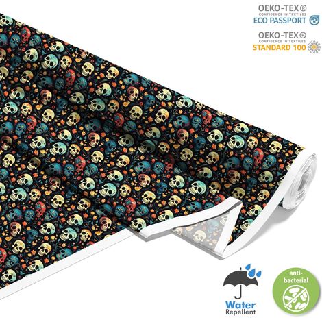 TESSUTI DECORATIVI PER ESTERNI OXFORD - Motivo Teschio I DX4702 (1/5)