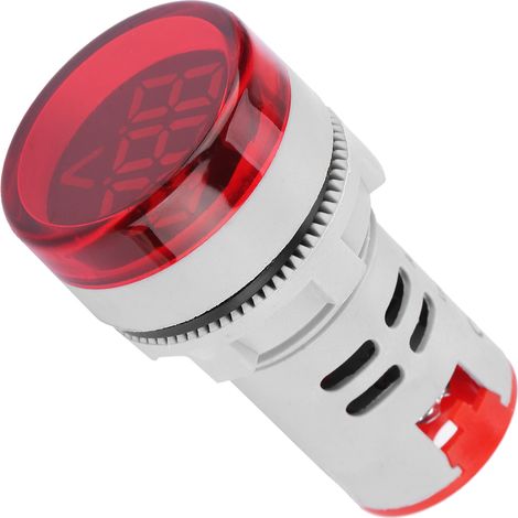 Runde LED-Anzeige mit digitaler Wechselstromanzeige und Voltmeter (rot) (1/5)