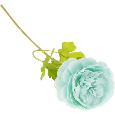 Pivoine Artificielle En Soie Réaliste, Décoration De Mariage, De Bureau, De Maison, De Jardin, Bleue (1/5)