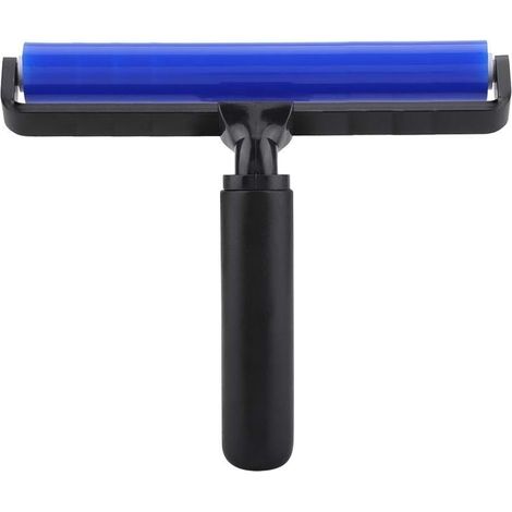 Rouleau brosse silicone 8" anti-statique manuel pour poils animaux poussière vêtements tapis meubles