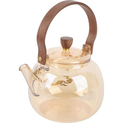 Teiera in vetro borosilicato trasparente da 950 ml con bollitore per tè (1/5)