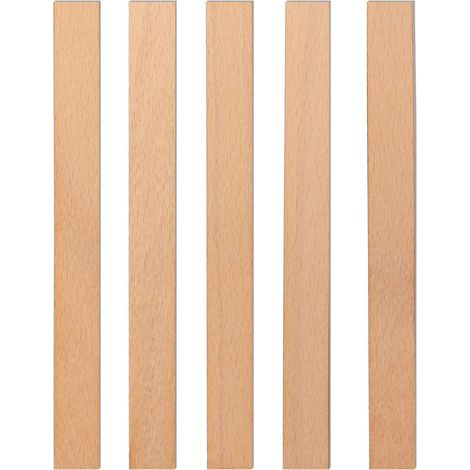 Mechas de madera para velas, 120x12x1 mm, 5 unidades