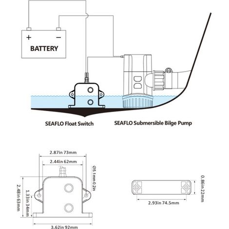 Automatischer Alarm für Bilgenpumpensensor, Wasserstandssensor, Schalter, Alarmvorrichtung für Schiffe und Yachten, 24 V (1/5)