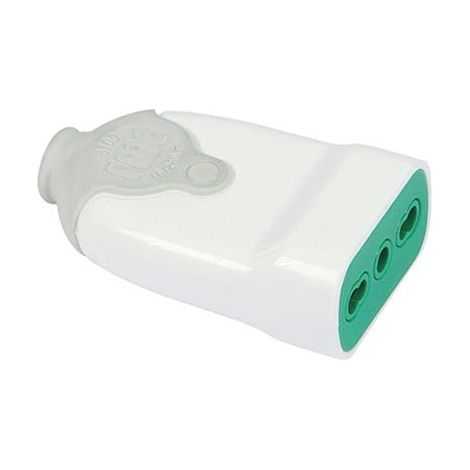 Presa Mobile Fme Bianco 2P con T 16A Bipasso 5 Pezzi