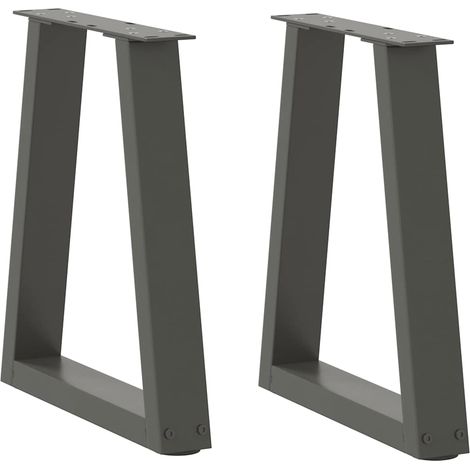 Couchtischbeine V-Form 2 Stück Anthrazit 28x(42-43,3) cm Stahl