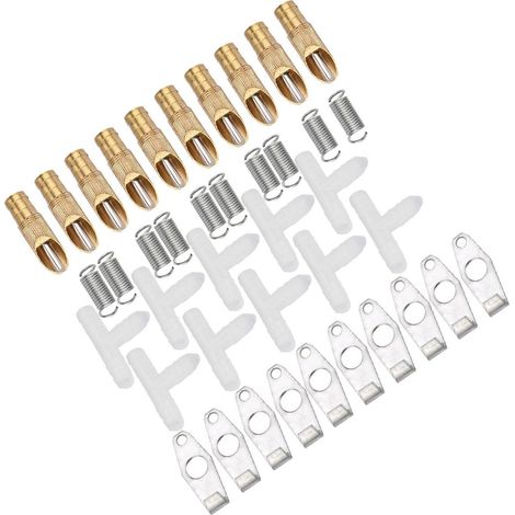 Tétine automatique pour lapin - Acier inoxydable - Pour rongeurs et volailles - 10 pièces - Argent (1/5)