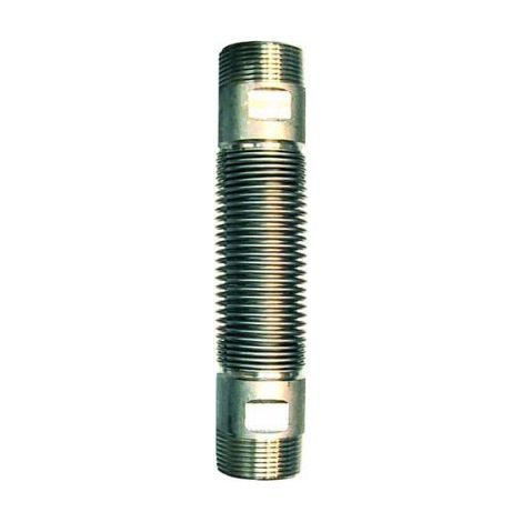 Uniburner 2  antivibrante inox m/m per gas 0,5bar