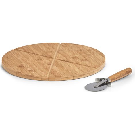 Accesorio cocina Zeller set tabla bambú 32 cm diámetro