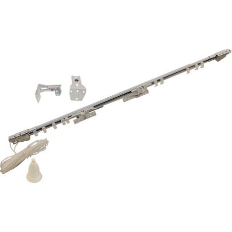 Scorritenda In Acciaio Bianco Orsa Minore Con Supporti Laterali 71-122cm 1pz