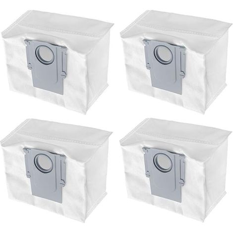 Lot de 4 Sacs à Poussière pour aspirateur Roborock S8+/ S8 Pro Ultra/ S7 MaxV Ultra/ S7 Pro Ultra/ Q7+ / Q7 Max+/ Q5+ Aspirateur S (1/5)