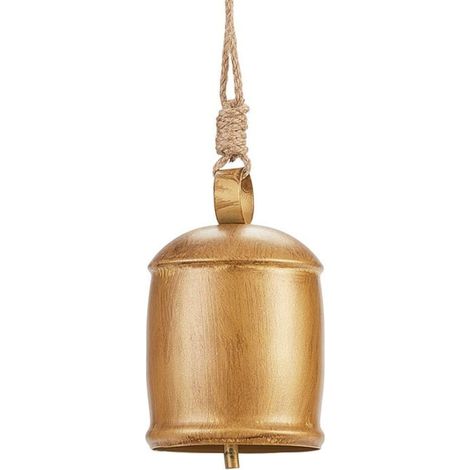 Cloches à suspendre vintage en métal de style campagnard, pendentif cloche de Noël avec corde de suspension (style 3, 6,5 x 10 cm) (1/5)