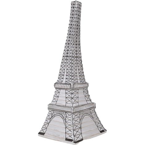 Lanterne en Papier Tour Eiffel Blanche Suspendue et Posable, Décoration Élégante pour Mariage et Jardins, Style Nordique Original et Festif (1/5)
