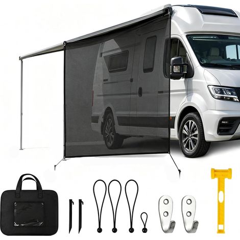Auvent Fourgon 246x215cm Anti-UV – Kit Complet pour Camping-Car