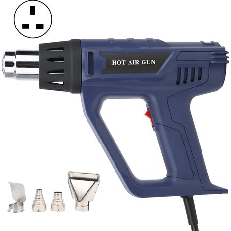 Pistolet à air chaud industriel réglable L-987A 220V avec poignée, outil thermique professionnel, prise UK (1/5)