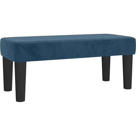 vidaXL Banco de terciopelo azul oscuro 70x30x30 cm (1/2)