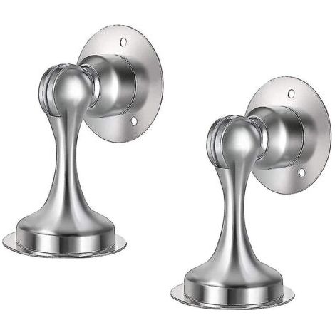 Butée de porte anti-collision intérieure, antirouille et durable, ruban adhésif double face, sans perforation (2 pièces) (1/5)