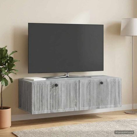 Wandmontierter TV-Schrank Graues Sonoma 98 x 41 x 30 cm (1/5)
