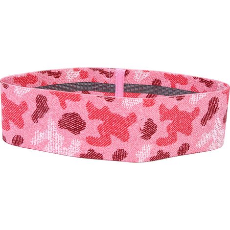 Sangles de résistance pour fessiers, bandes élastiques de modelage corporel yoga (Rose Camouflage) Taille S (1/5)