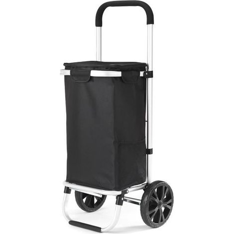 Poussette de marché 2 roues 42l noir - Kitchen Chef - EASYPOUSS MAX