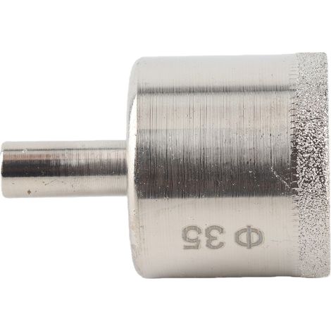 Couronne Diamantée 35 mm pour Perçage Verre, Carrelage, Granit et Marbre – Foret Trépan Outil de Bricolage (1/5)