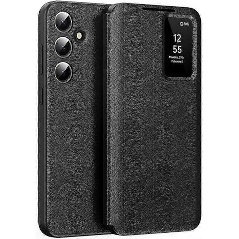 Lederhülle für 5G-Handys mit Kartenhalter, Sichtfenster, Rundumschutz, Klapptasche, elegantem und praktischem Design. (1/5)