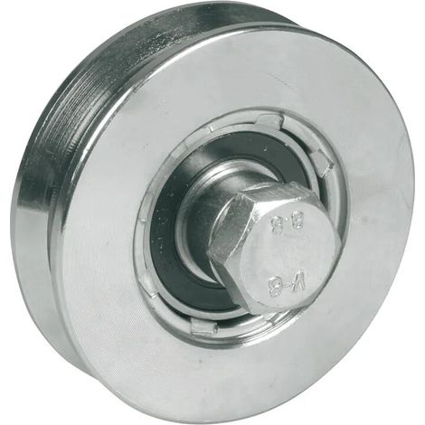 Roue pour Portail Coulissant - 2 Roulements à Billes - Gorge V - IBFM - 362100