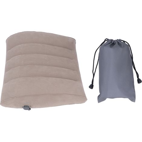 Coussin Lombaire Gonflable Gris pour Voiture Bureau Voyage (1/5)