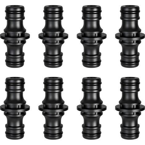 Raccord double mâle 8 x 1/2 pouce pour tuyau d'arrosage, raccord rapide double mâle pour rallonge de tuyau, jonction mâle-mâle pour tuyau d'arrosage. (1/5)