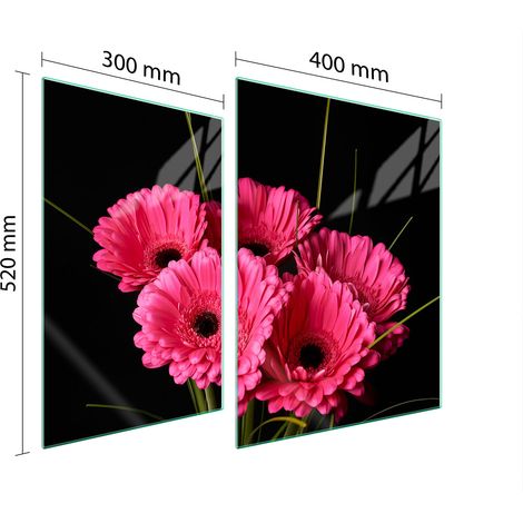 PLACA PROTECTORA DE VIDRIO PARA ESTUFA 70x52 GERBERA (1/5)