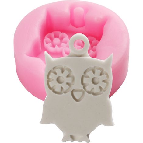 Moule en silicone en forme de hibou mignon pour la pâtisserie, biscuits, chocolat et pâte à sucre. (1/5)